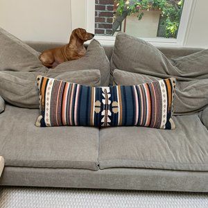 West Elm Woven Baja Pillow Cover + Pillow